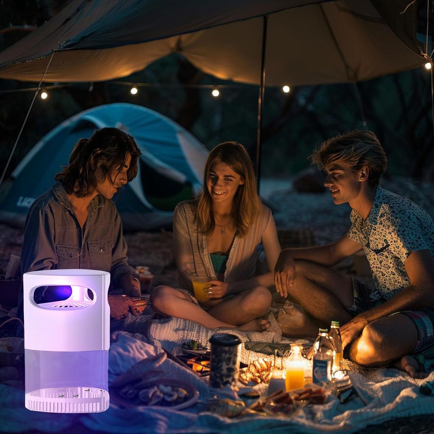 Potente Trappola per Mosche Interna Elettromacchina Zanzare con Luce e Aspirazione Non Sono Necessarie Schede Adesive Miglior Catturatore Moscerini Falene delle Frutte