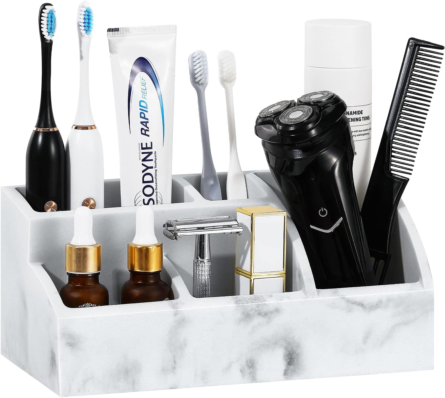 Amazon.com: Electric Toothbrush Holder for Bathroom, Plastic Bathroom ...