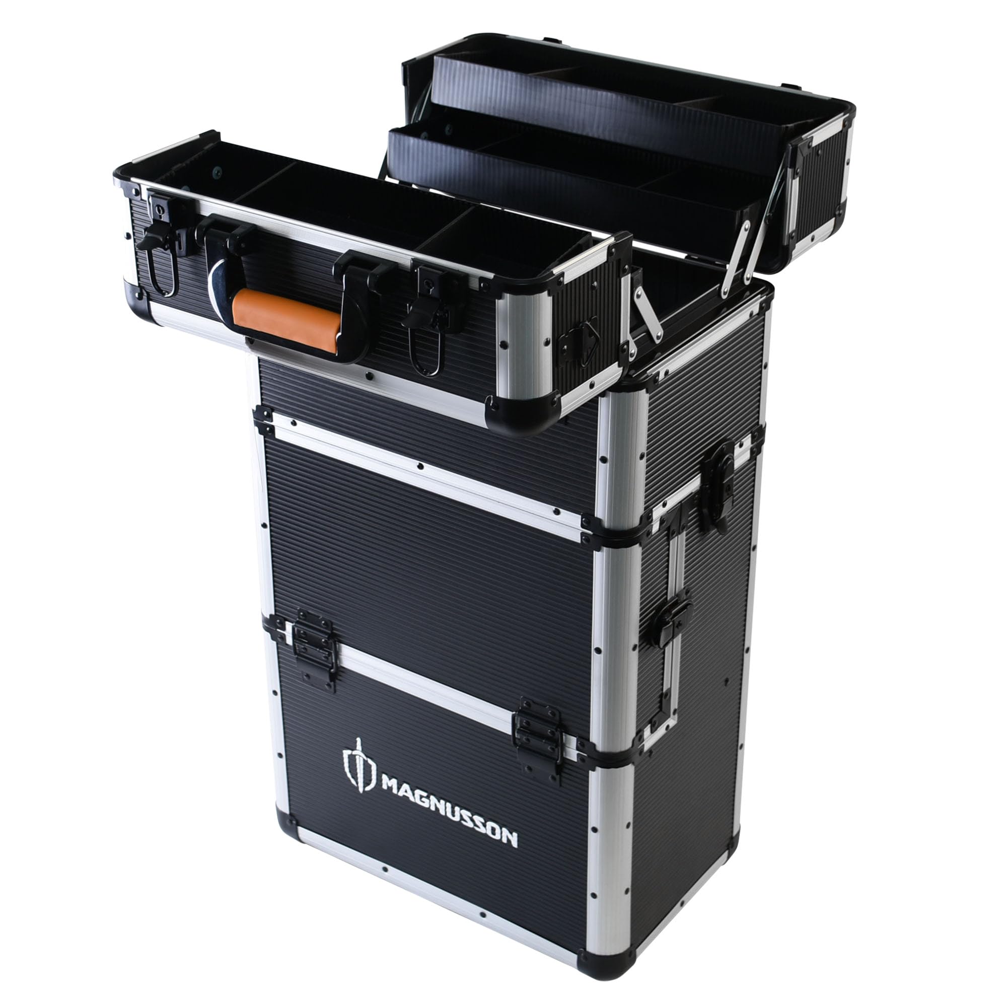 Magnusson Servante trolley 3 compartiments empilables 24 compartiments noir