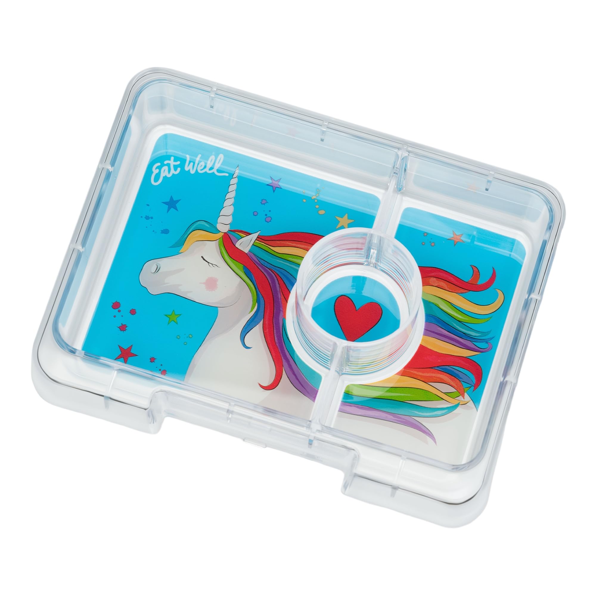 Yumbox Caja de aperitivos a prueba de fugas, sin BPA, 3 compartimentos para niños y adultos, portátil, ligero y fácil de limpiar, ideal para frutas, verduras, galletas