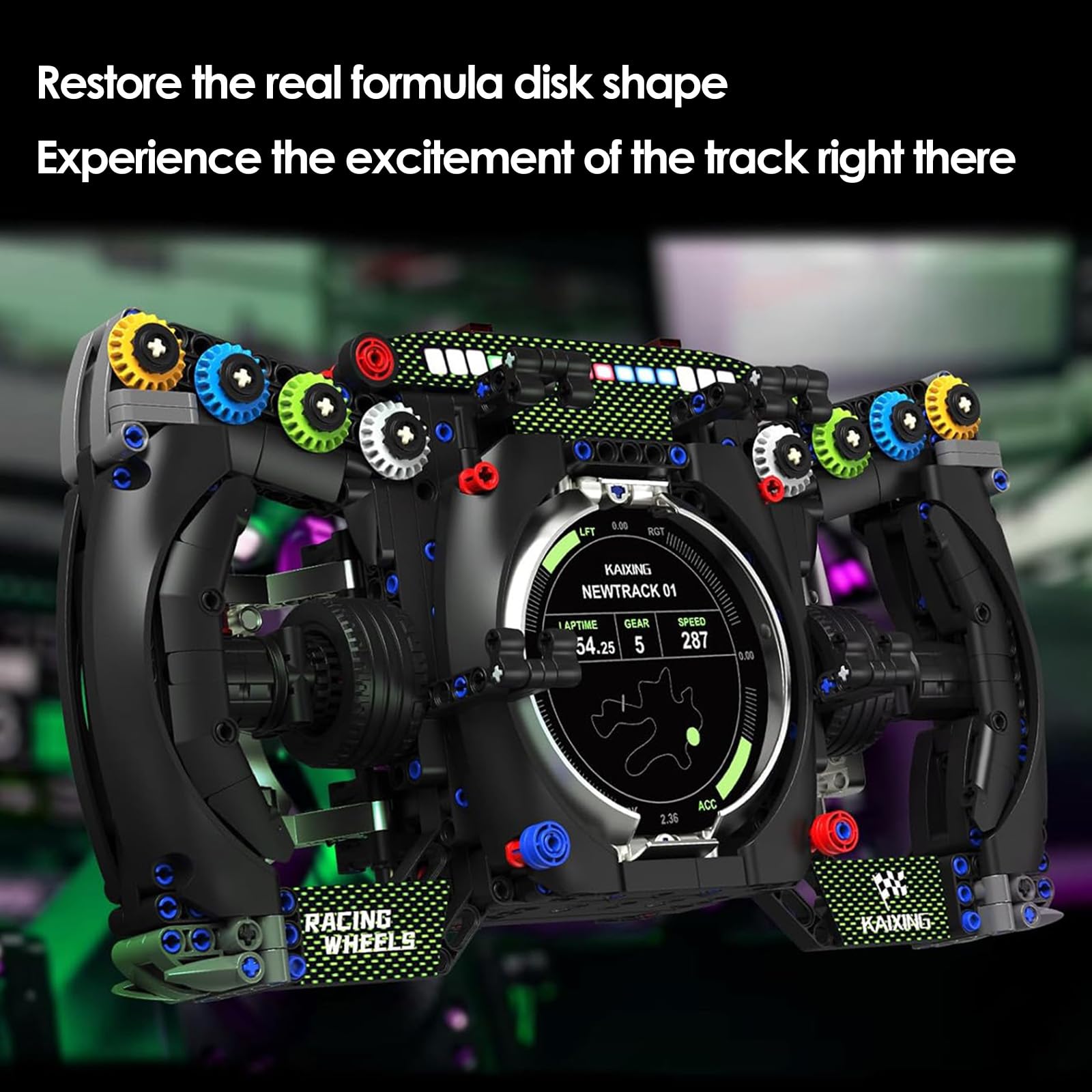 904 Pezzi Meccanici con Componenti Mobili, Modello da Collezione per Appassionati Corse, Racing Car Volante Building Set, Idee Regalo per Adulti, Adolescenti, Macchina da Corsa Automobilistico (A)
