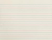 Vista 1 de School Smart Red & Blue Newsprint Paper, 3/4 Inch Ruled, 11 x 8-1/2 Inches, 500 Sheets, White