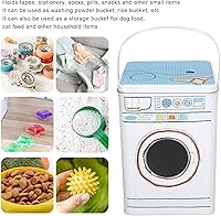 Vista 3 de Lavadora de gran capacidad para modelado de detergente en polvo con ventana de perspectiva, caja de almacenamiento multifuncional para aperitivos