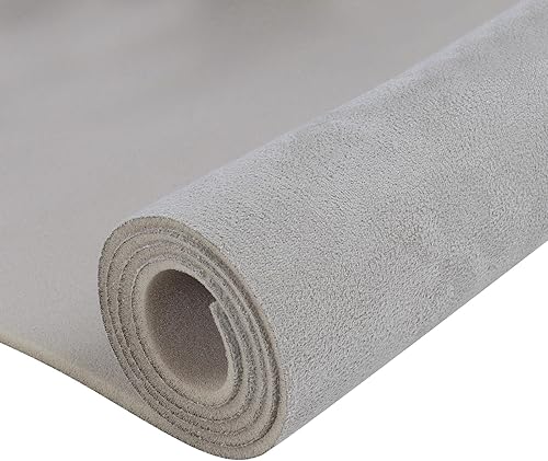 Miniatura 1 de Tela de gamuza con material de respaldo de espuma, 72 pulgadas de largo x 60 pulgadas de ancho, tela de techo de microgamuza para automóvil, RV,