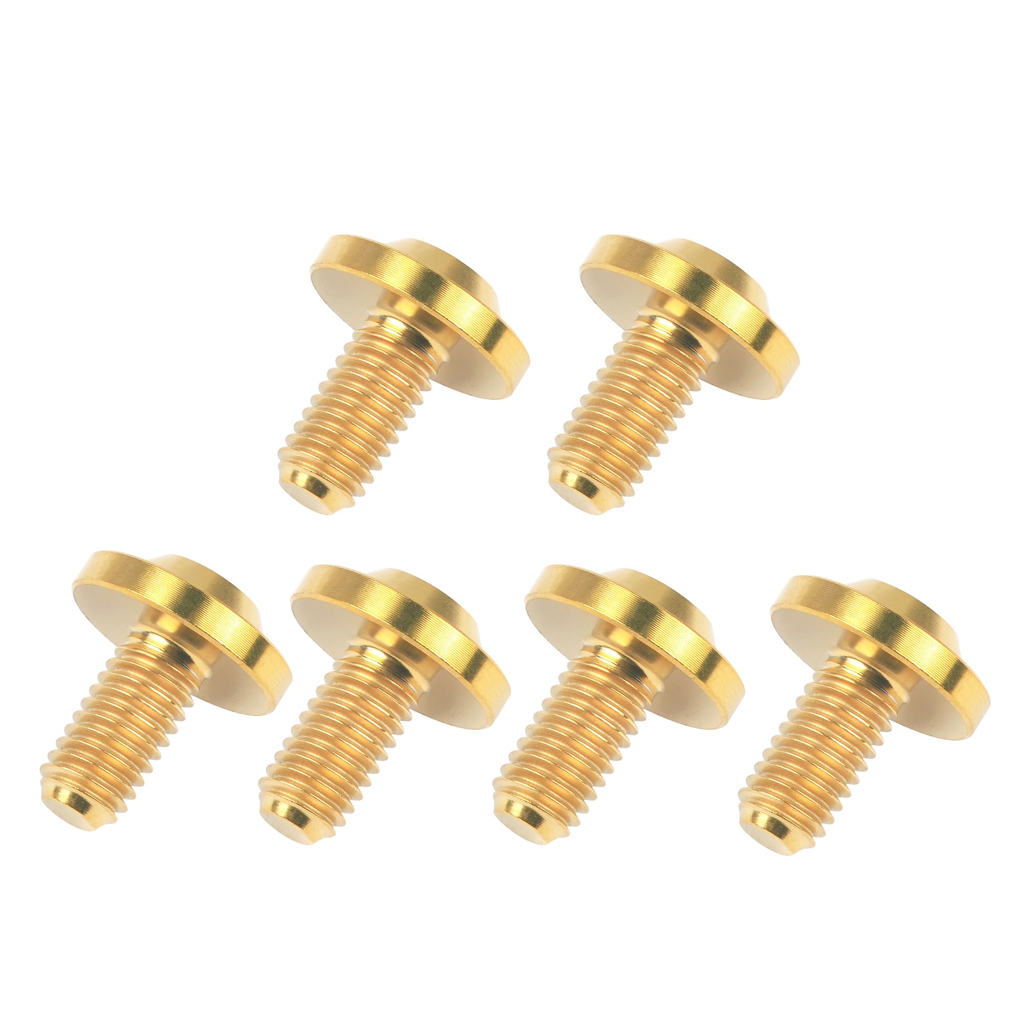 DWAMMEBRS Bolt T25 Torx Screws M5x10 12 15 20 25 30 35mm Corrosion Bolts for Cycling Motorcycle Automotive(Gold,M5x10mm)