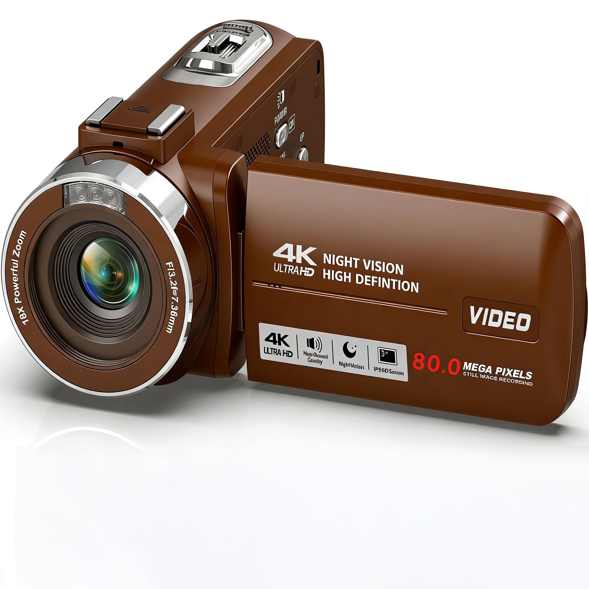 Amazon.co.jp: ビデオカメラ 4K 80MP ウルトラHD Vlogカメラ YouTube