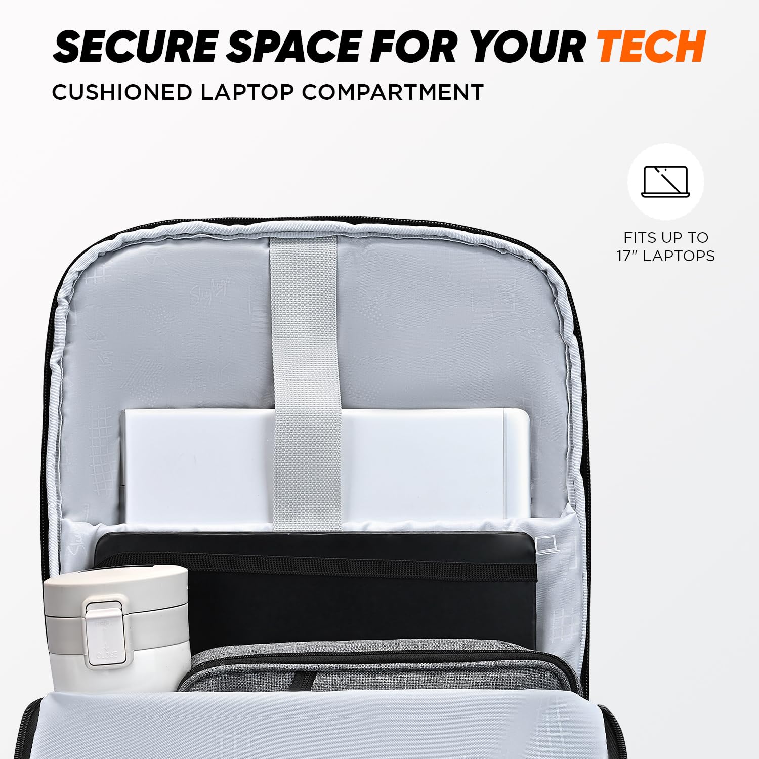 Skybags Propack 17 Inch Compatible Laptop Backpack 32L | 3 Compartments with Side Bottle Pockets | Air Mesh Back Panel | Front Pocket | Office & Travel Backpack for Men & Women 16 714TSZzeTAL. SL1500