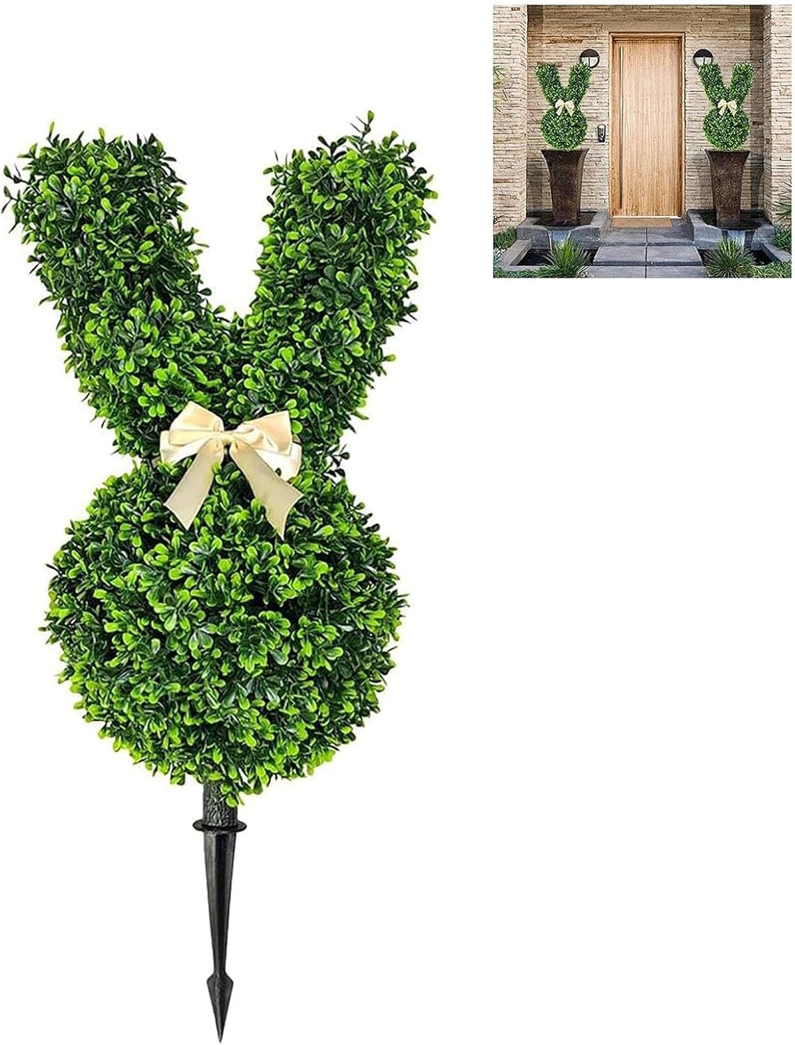 Bunny Topiary Outdoor, Bunny Topiary Trees Artificial Outdoor, Bunny ...