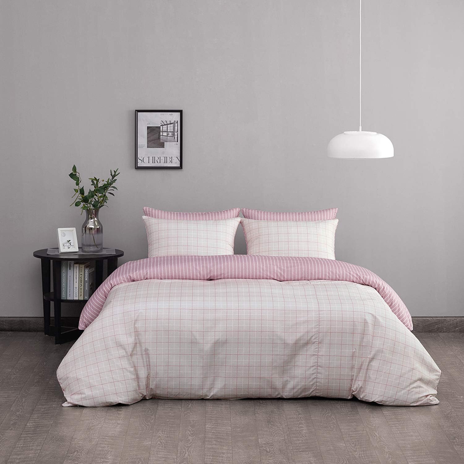 Onе-Dау Sаlе: Uр tо 60% оƒƒ ALLERMAN Korean Premium Allergen Protection Microfiber Reversible Ultra Soft Duvet Cover Set(Olden Pink, Twin Size, 2 Pieces - 1 Duvet Cover + 1 Pillow Cases)