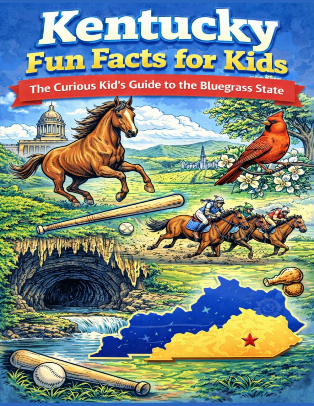 Kentucky Fun Facts for Kids: The Curious Kid’s Travel Guide to the Bluegrass State (The 50 States Fun Facts for Kids Series)