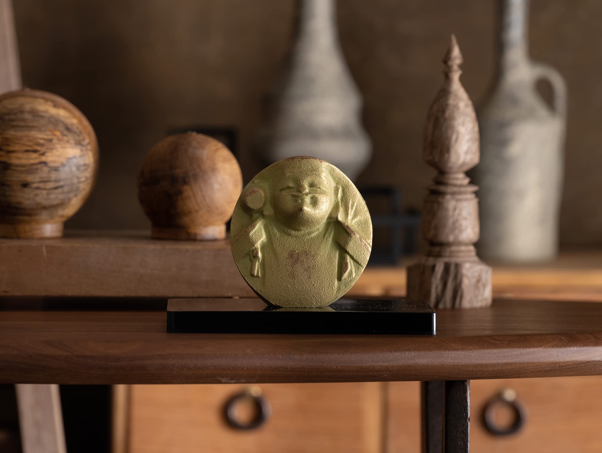 三枝惣太郎作　高岡銅器　布袋置物 三枝惣太郎作 高岡銅器 布袋置物