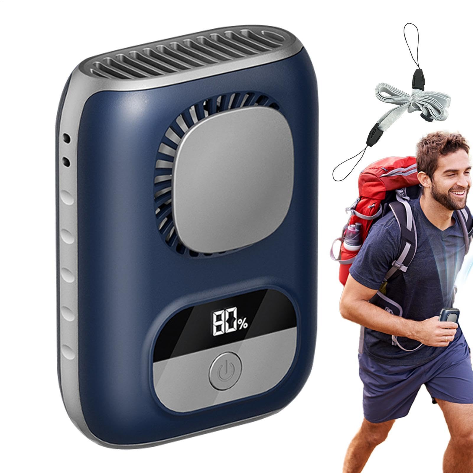 Ventilador de cintura portátil recargable para mantenerse fresco en el trabajo o de viaje