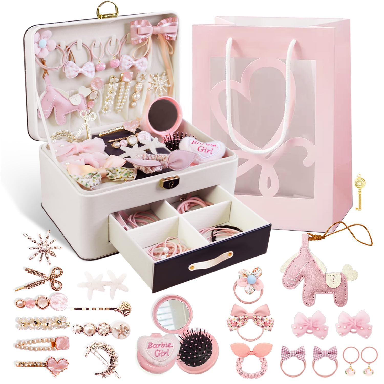 Amazon | [Luxureux] ヘアアクセサリー キッズ ジュエリー
