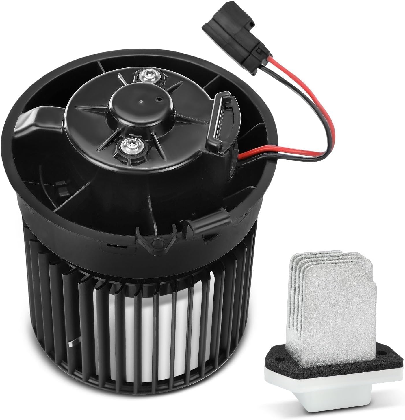 A-Premium HVAC Heater Blower Motor and Resistor Assembly Compatible with Nissan Vehicles - Rogue 2014-2019, Rogue Sport 2017-2019, 2.0L 2.5L - Front, Replace# 272264BU0A, 2-PC Set