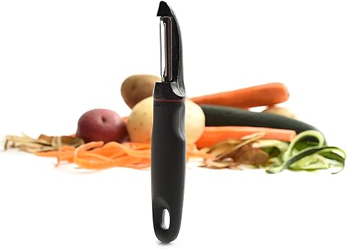 Miniatura 6 de Norpro 110 Grip-EZ Products descorazonador de manzanas, Pelador, talla única , Negro