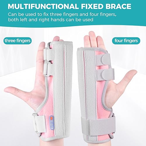 Miniatura 7 de Férula de dedo de gatillo, soporte de mano con soporte para el dedo, soporte de mano ajustable derecha o izquierda, enderezamiento para dedo en