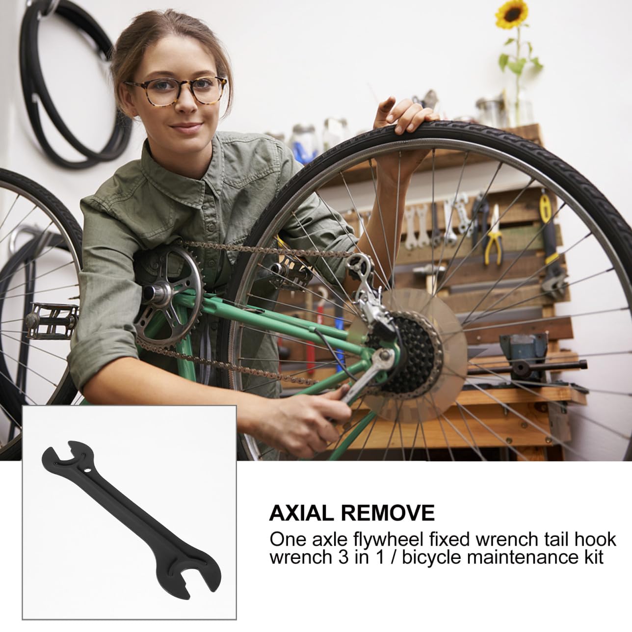 GALPADA Estrattore per Guarnitura in Metallo Strumenti per Riparazione Bicicletta Estrattore per Scanalato Denti Adatto per Bici e Mountain Bike