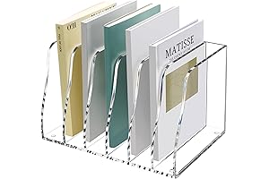 SANRUI Acrylic Desk File Organizer: Clutch Closet Dividers Revolutionizing Workspace Organization!