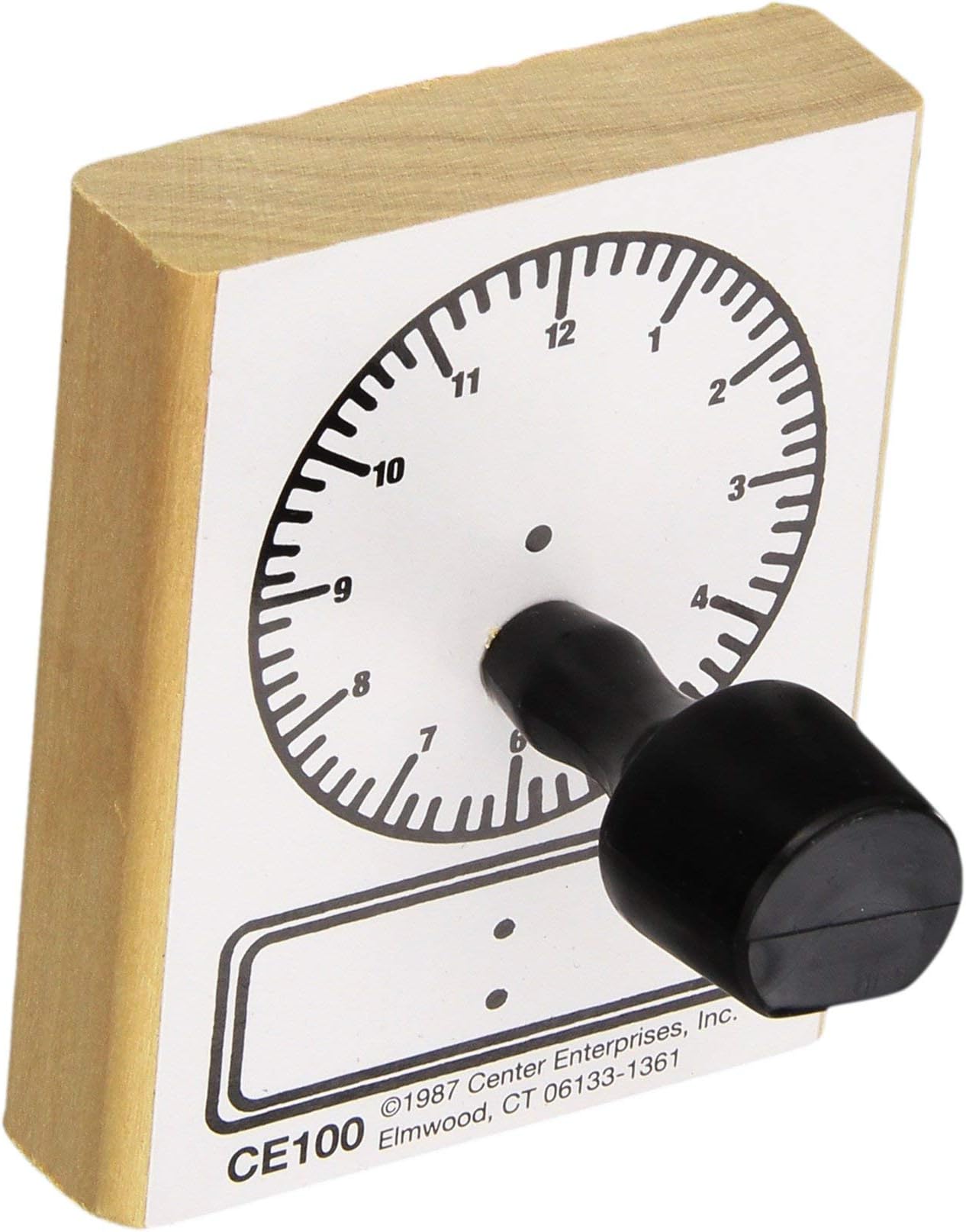 Ready 2 Learn Digital and Analog Clock Stamp - Wooden Stamp for Telling Time Activities and DIY - Use for Flashcards, Worksheets, Invitations, Albums and Scrapbooks (CE100)