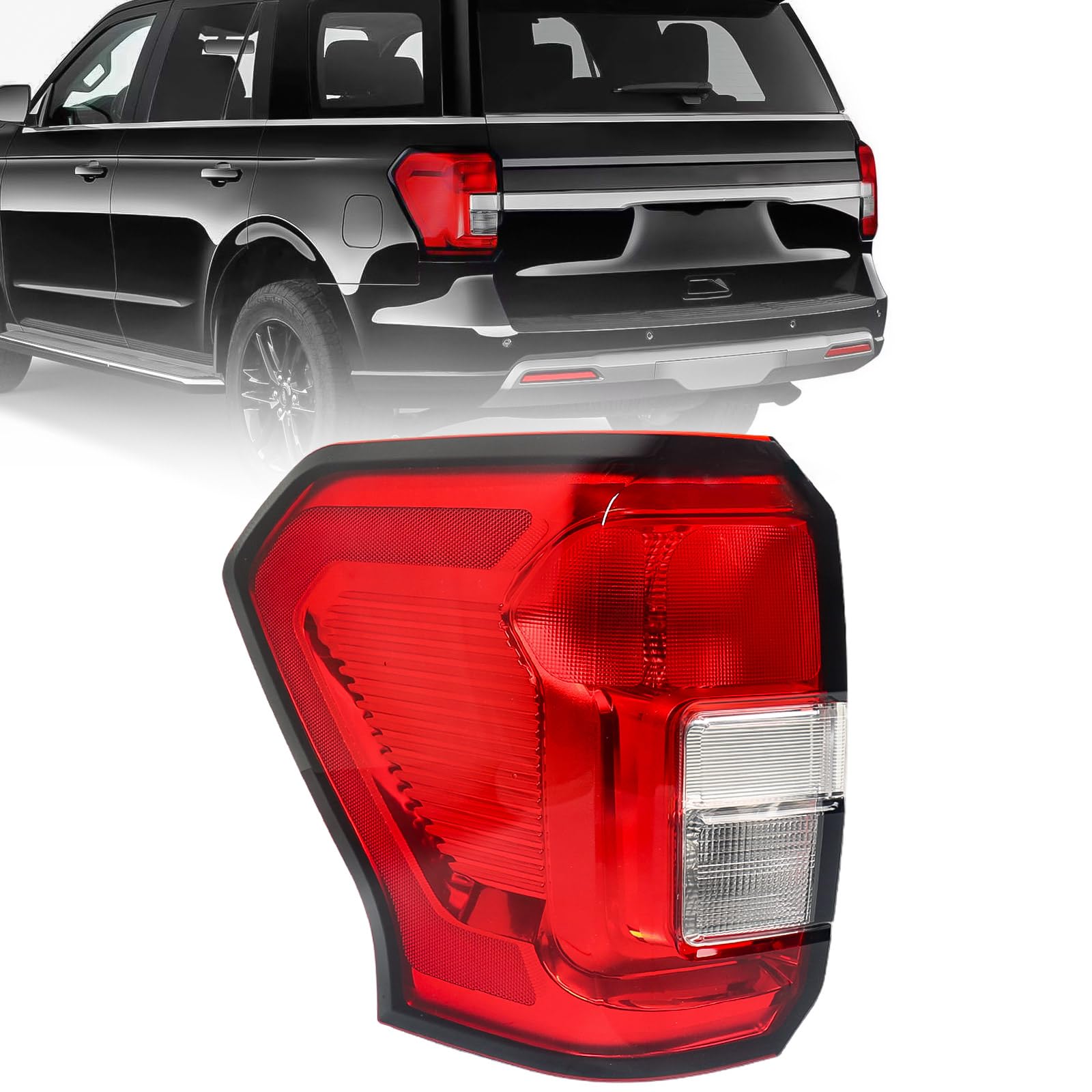 fione tail light assembly compatible with ford expedition 2022 2023 2024 rear brake light left driver side lh