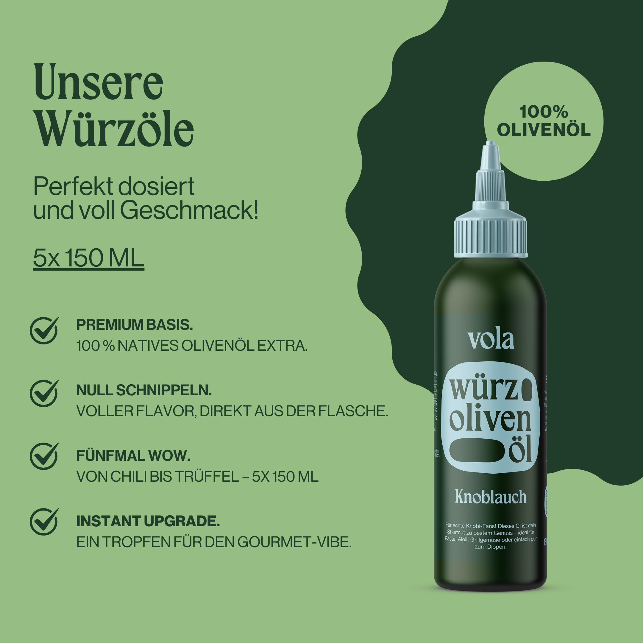 Vola Olivenöl Geschenkset – Daily, Edel & alle 5 Würzöle | 7 Produkte im ultimativen Olivenöl Probierpaket
