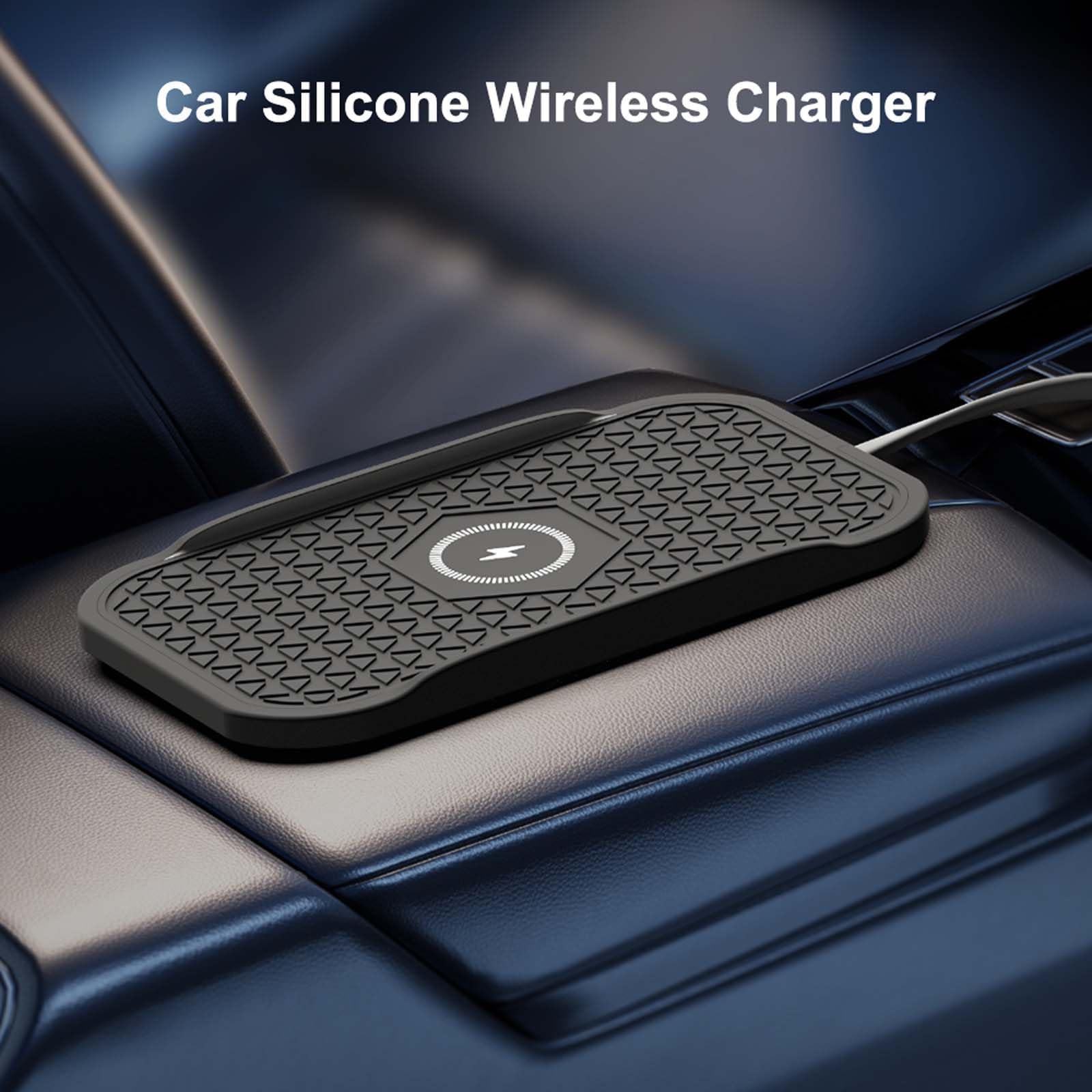 Caricabatterie wireless da auto, tappetino di ricarica veloce senza fili per telefono cellulare per iPhone 16/15/14/13/12, airpod, Samsung Galaxy S24/S23/S22/S21 e telefoni Android