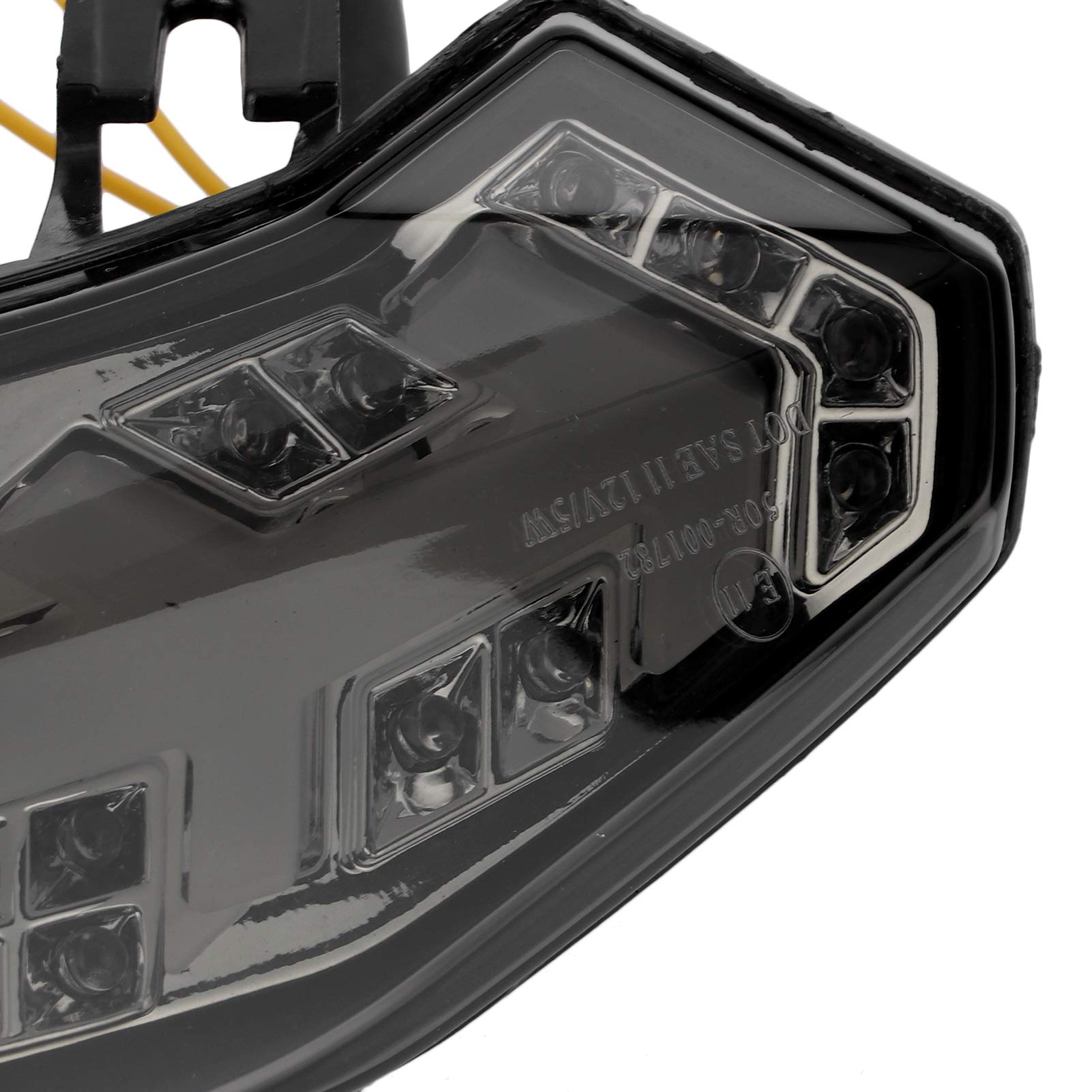 Fanale posteriore per moto, gruppo fanale posteriore, gruppo fanale posteriore a LED per moto con lente fumosa adatta per Ducati Multistrada 1200/1200s 2010-2014 plastica in PVC