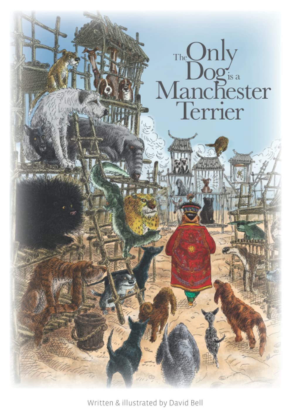 The Only Dog is a Manchester Terrier