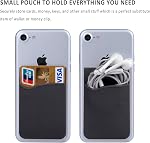Adhesive Phone Card Holder, Pofesun 3Pack Silicone Adhesive Credit Card Holder for Back of Phone,Stick on Card Wallet Sleeve Compatible for iPhone 17 16 15 14 13 Pro Max,iPad,Samsung Galaxy,LG,Tablet