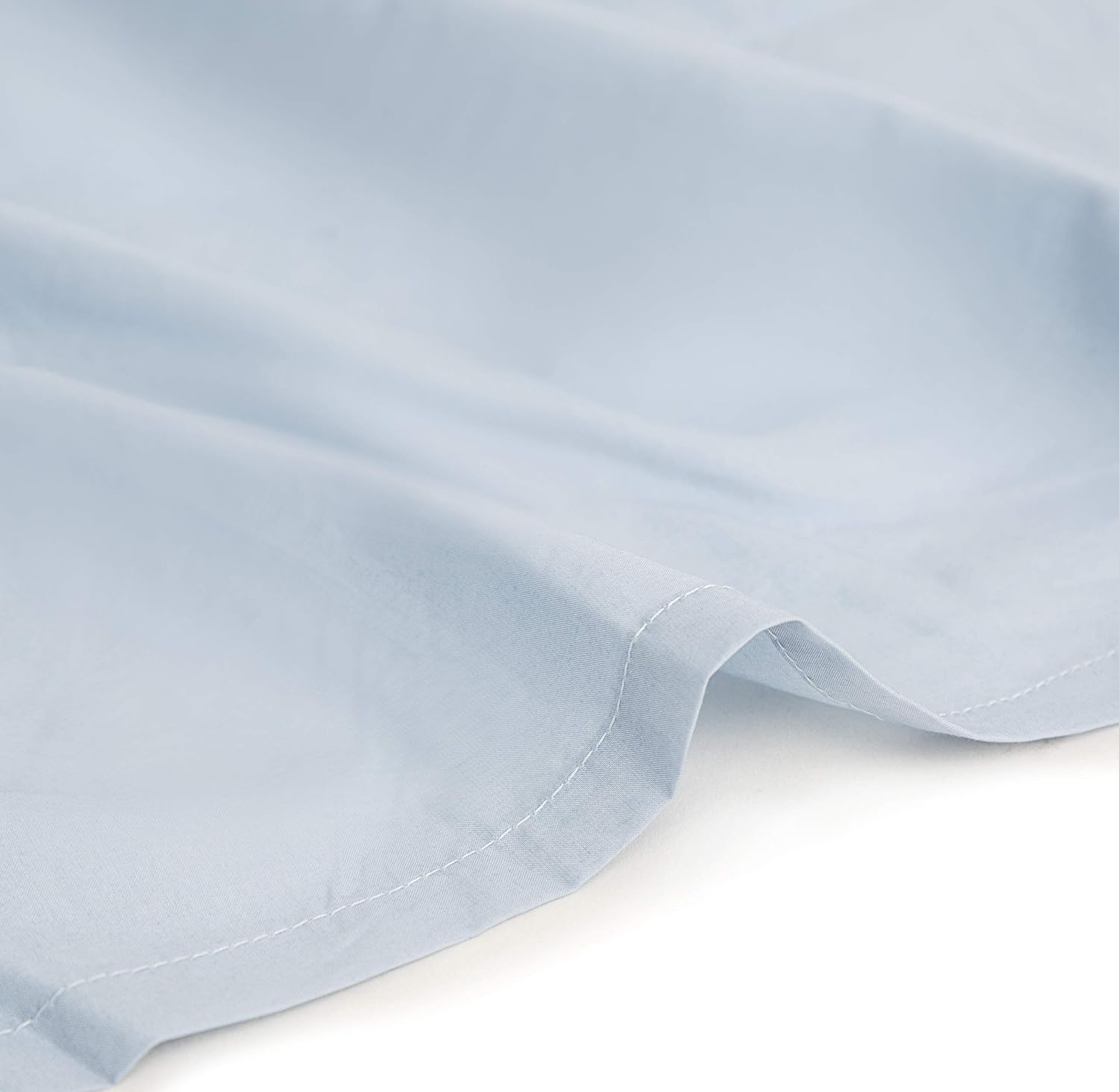 Bumble Luxury Percale 4 Piece Bed Sheet Set - 100% USA Grown Best Pima Cotton Sheets - Ultra Crisp, Smooth Finish Cooling Sheets - Classy Supima Cotton Sheets - Queen Size, Sky Blue