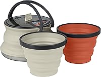 Vista 1 de Sea to Summit X-Pot - Juego de tetera y taza plegables para mochileros y campamentos