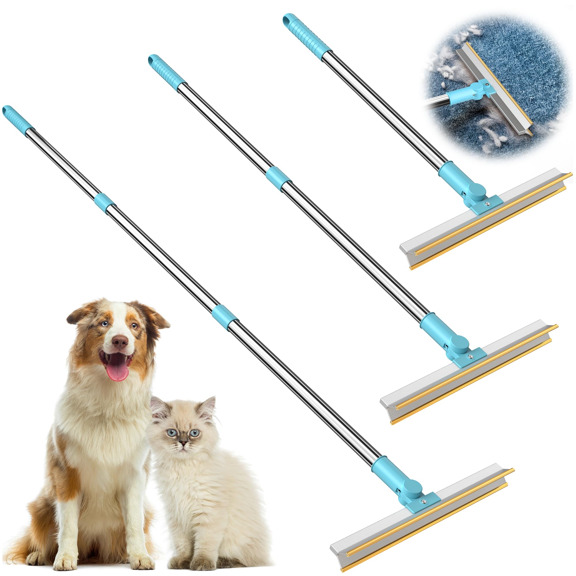 Hurrikane Carpet Rake, Pet Hair Remover for Couch, Furniture, Carpet