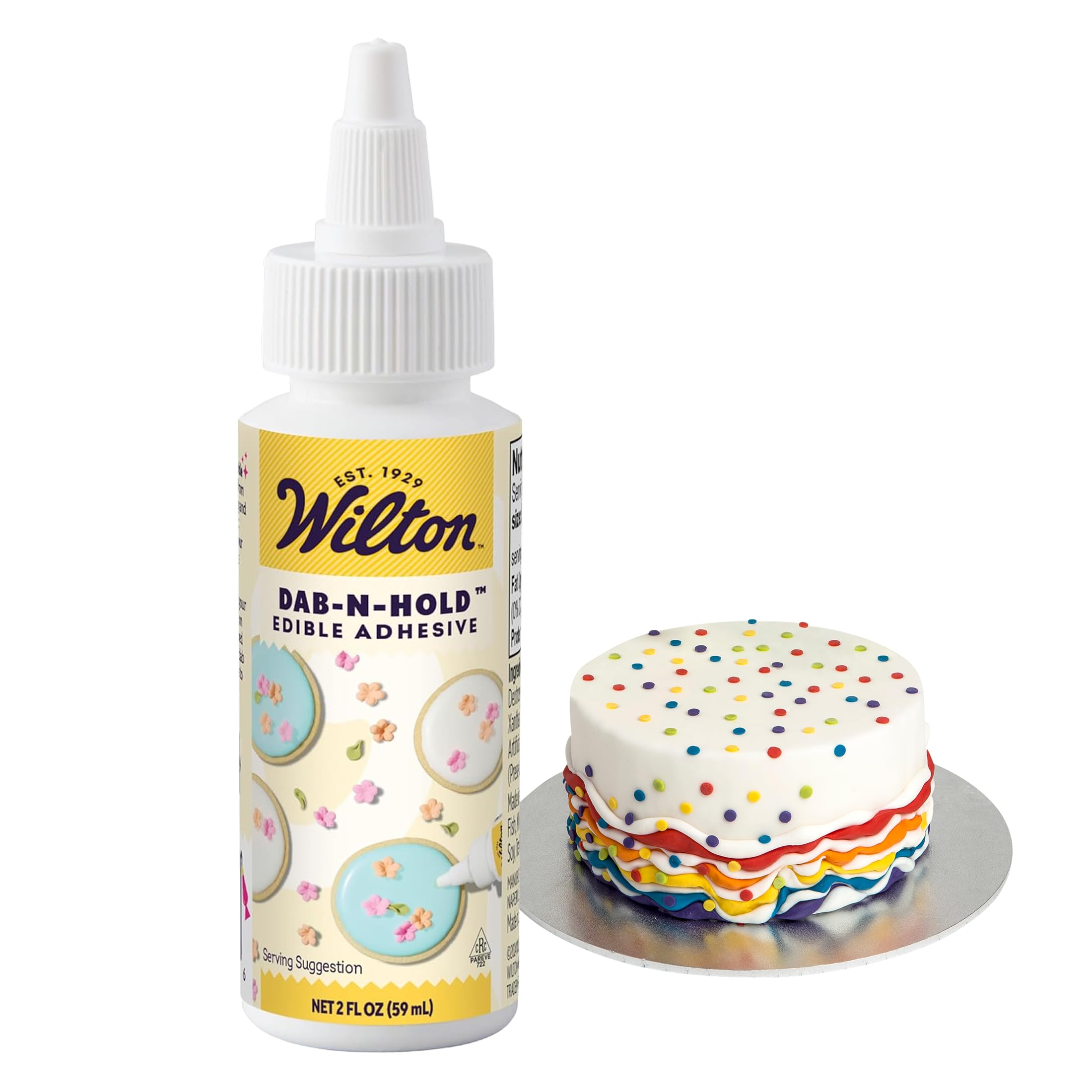 Wilton Dab-N-Hold Edible Adhesive, Food-Safe Glue, 2 oz.