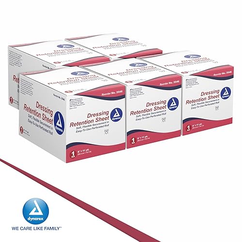 Miniatura 6 de Dynarex Hoja de retención de vendaje  Hoja de cinta médica impermeable adhesiva para vendaje de heridas  Tela no tejida agradable a la piel  6
