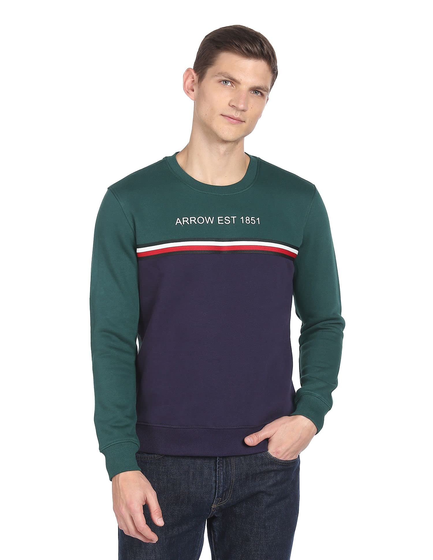 Men's Cotton Round Neck Sweatshirts-image-42