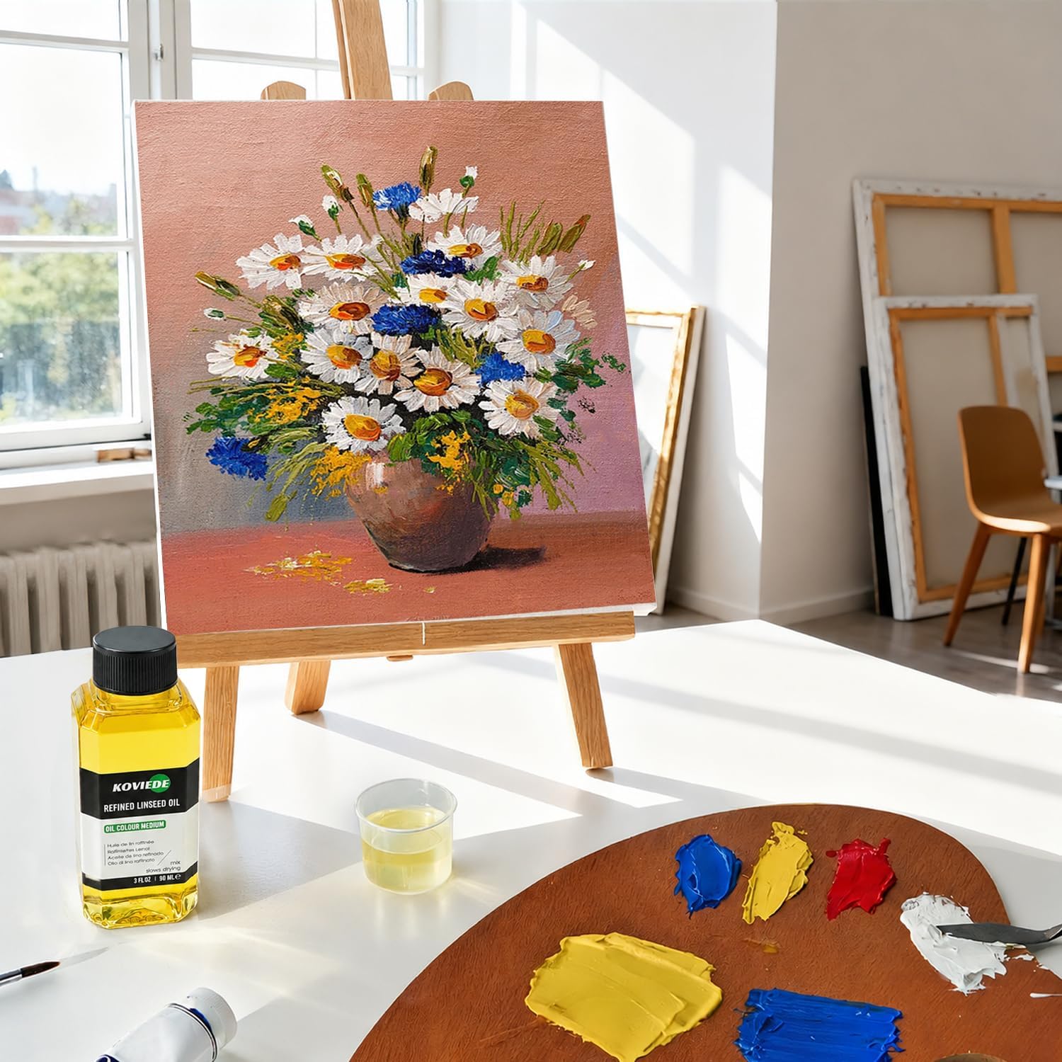 3 fl oz (90mL) Linseed Oil for Painting
