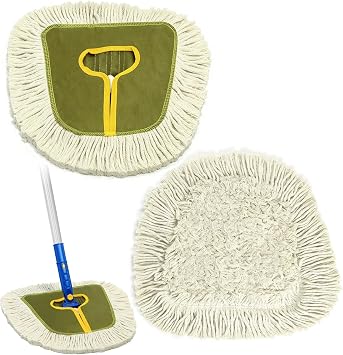SOBONNE Commercial Wedge Dust Mop Head Replacement for Cleaning