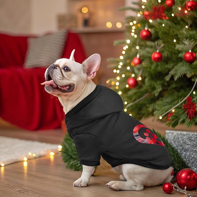 SCENEREAL Suéter para Perro con Agujero para Correa, Estampado Corazón, Talla L miniatura 7