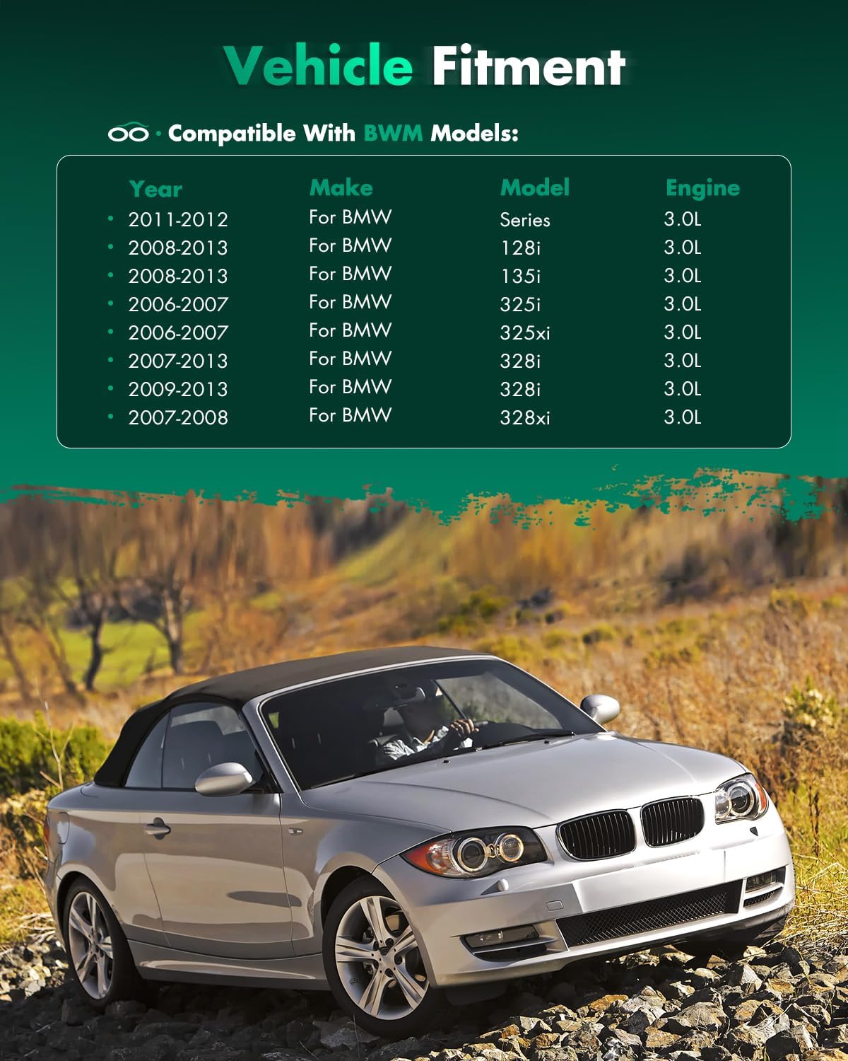 SCITOO Electric Fuel Pump Module Assembly,Compatible with 2006-2012 BMW 330xi 330i 325xi 325i 328xi 335xi 328i 335i xDrive 128i 135i 335is 3.0L Replace OE E8688M