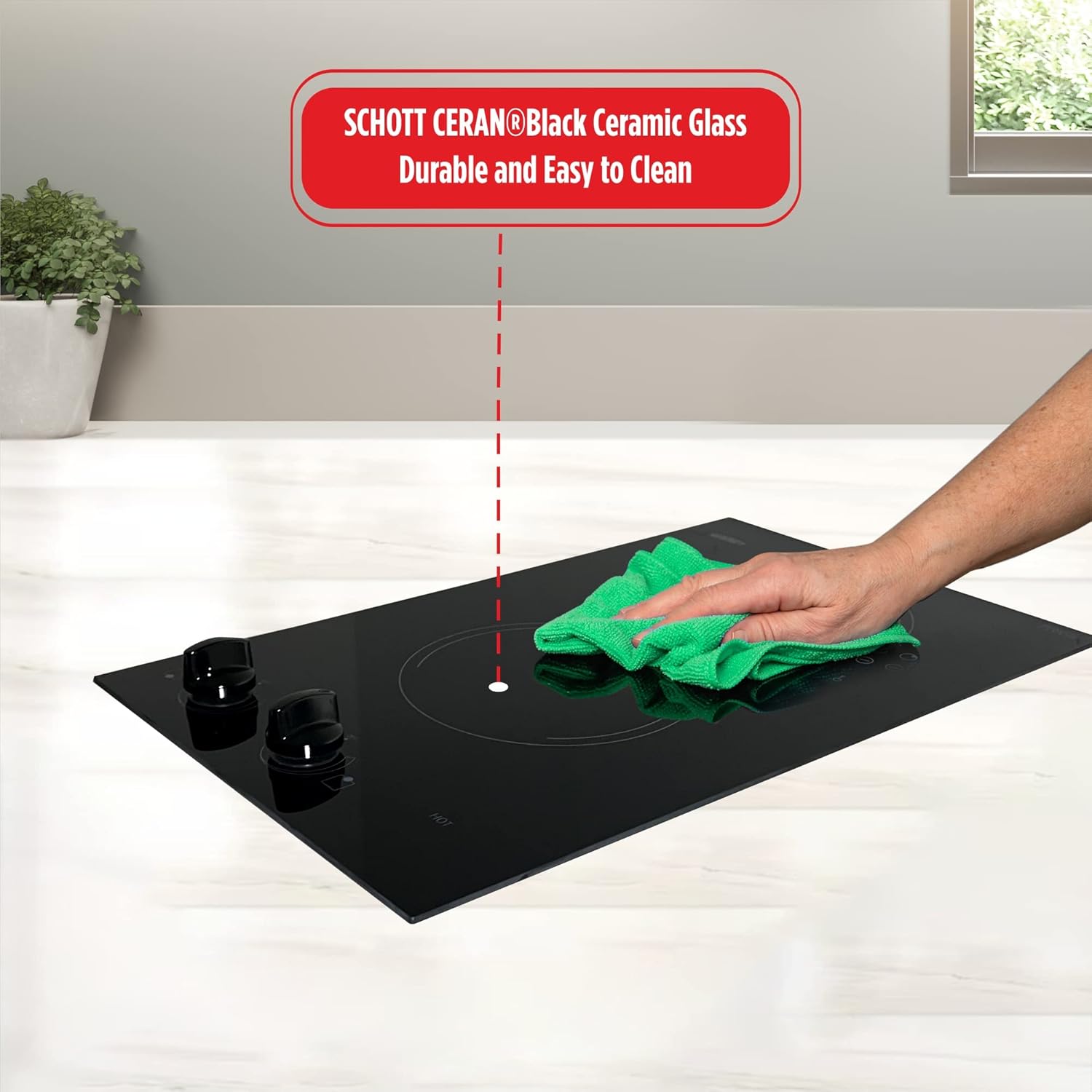 Summit 15" 2 Burner Electric Cooktop. 115 Volt Radiant Cooktop, ADA Compliant, Black- CR2110TK15