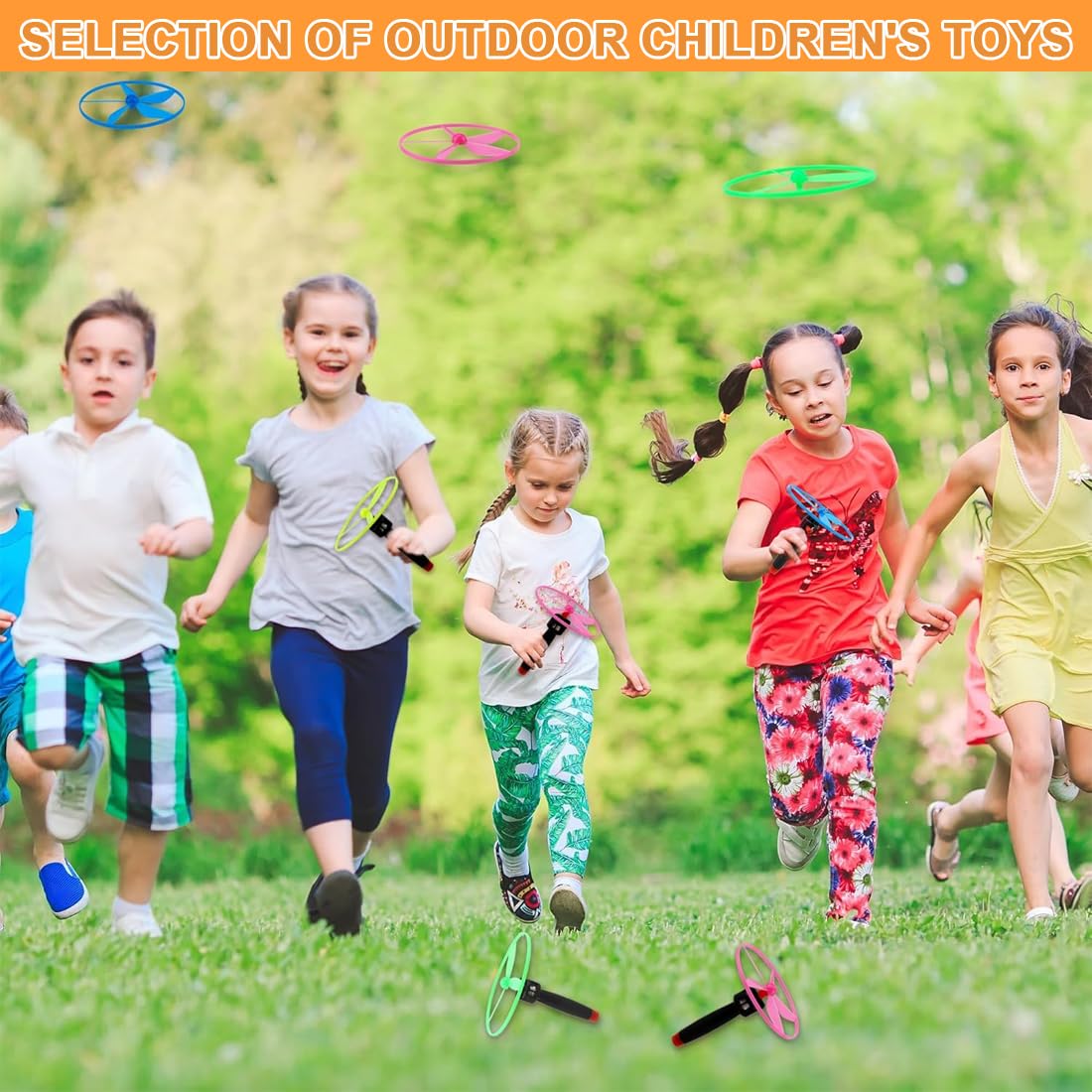 5 Piezas Juguete Disco Volador, Discos Voladores, Juego Volador Rotor, Juguete Disco Volador Con 5 Lanzadores Y 10 Discos Para Niños A Partir De 3 Años