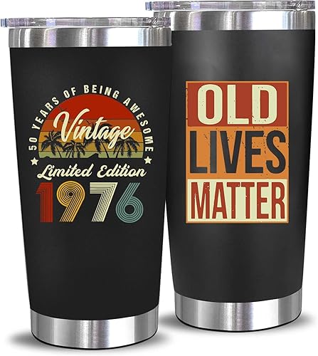 Miniatura 10 de Regalos de cumpleaños número 50 para hombres y mujeres – Decoración de cumpleaños 50 en 1976, ideas para él, regalo para hombre que cumple 50 años,