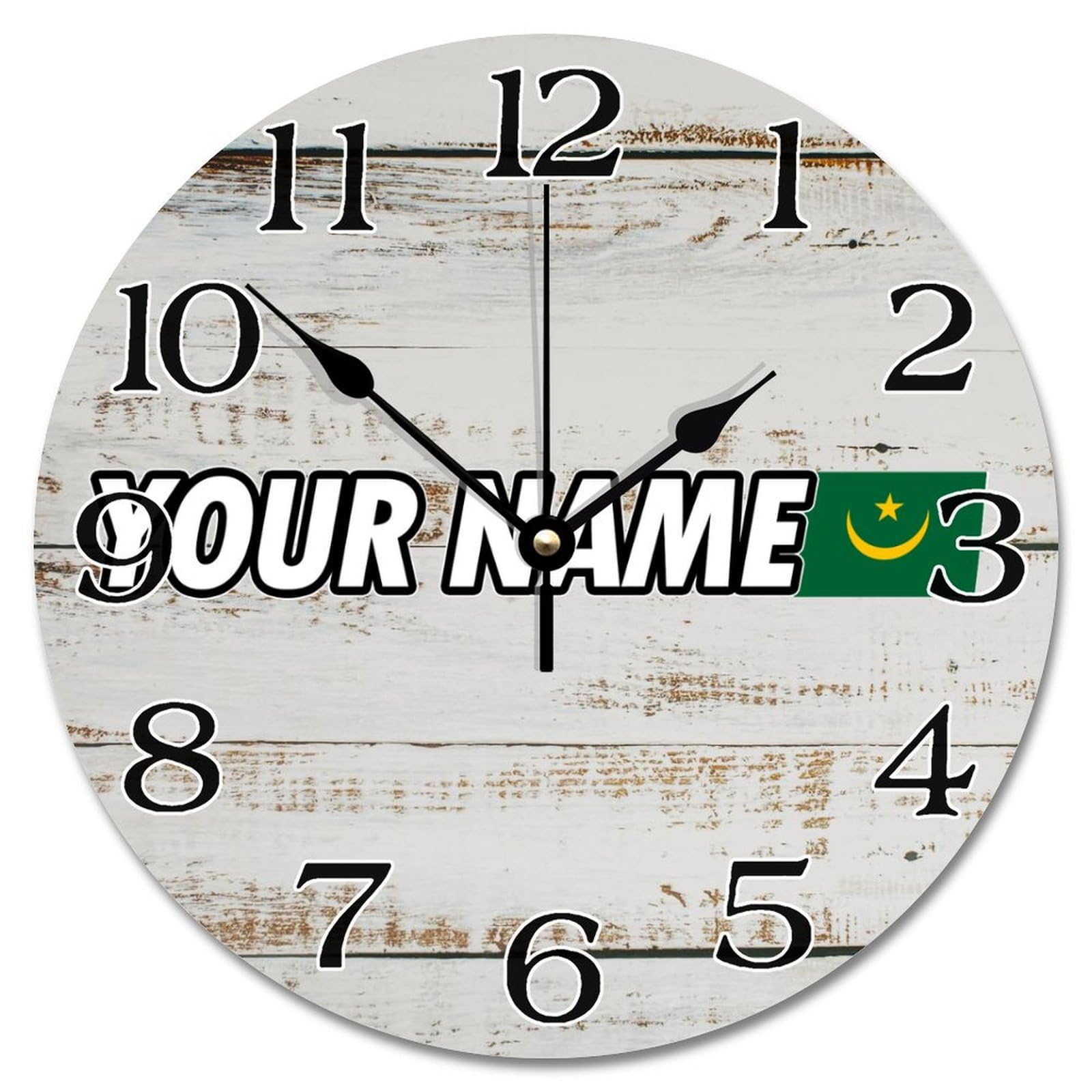 Horloge murale de ferme Mauritanie silencieuse pour embellir vos murs