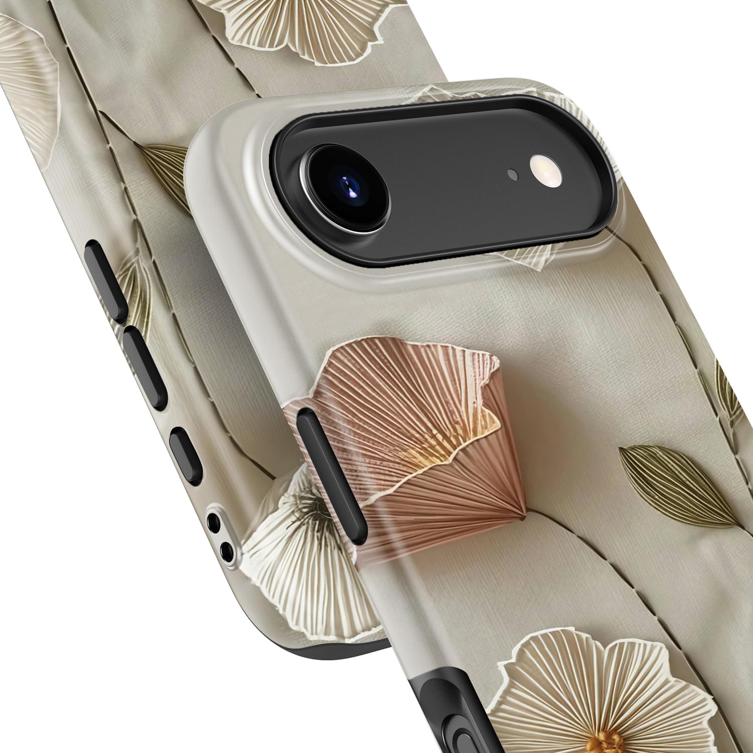 Goodon for iPhone 17 Air Case - Compatible with Magsafe - Dual-Layer Hard Shell & Silicone Cover - Protective Phone Case with Cute Wildflower Designs for Women - Ethereal Wire Florals - Image 8