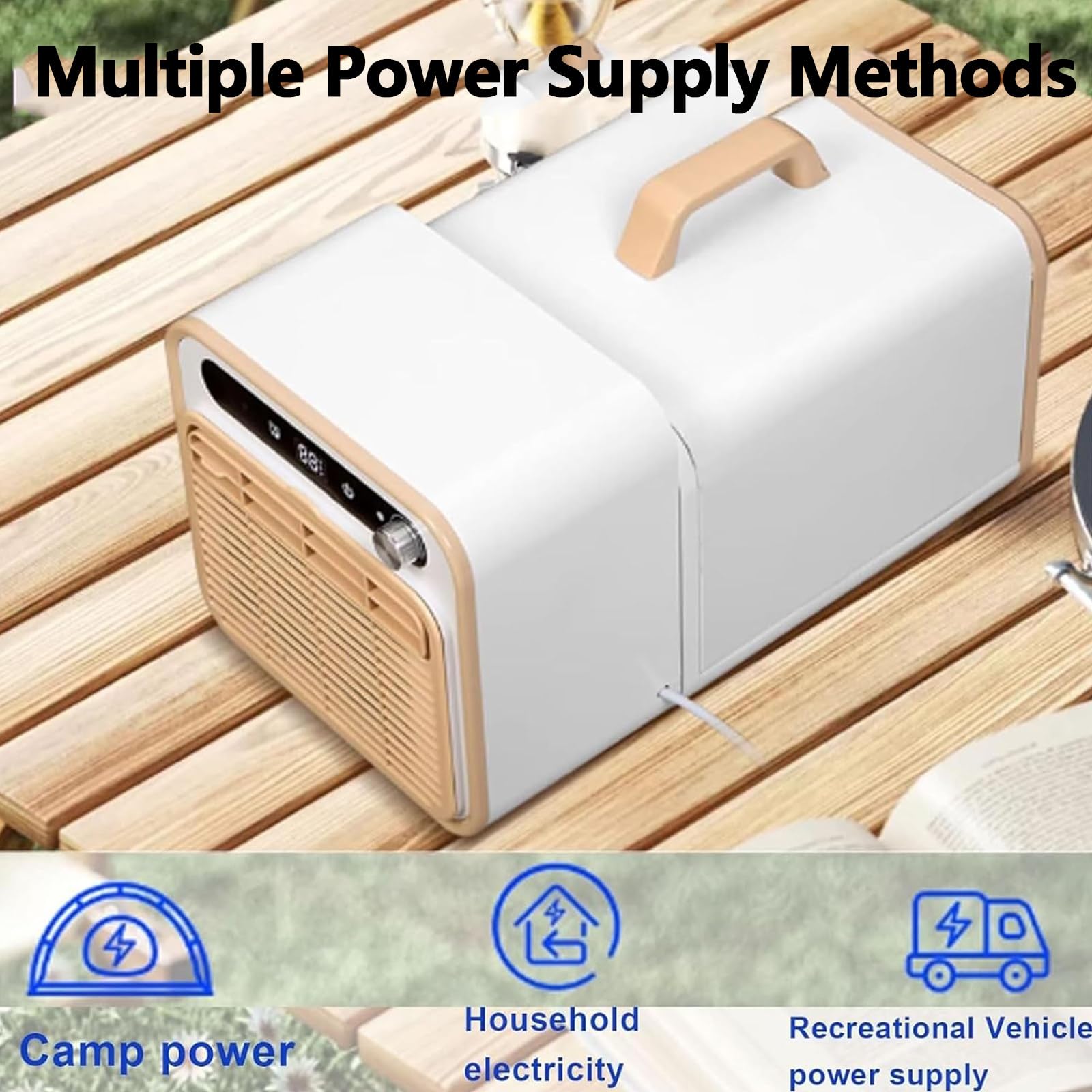 Aire Acondicionado,Refrigeración Dividida,No Requiere Sellado Ventanas,Control Táctil Y Mando a Distancia,Control Del Temporizador 12 Horas Para Oficina Habitación Escritorio 2mconnectingpipe