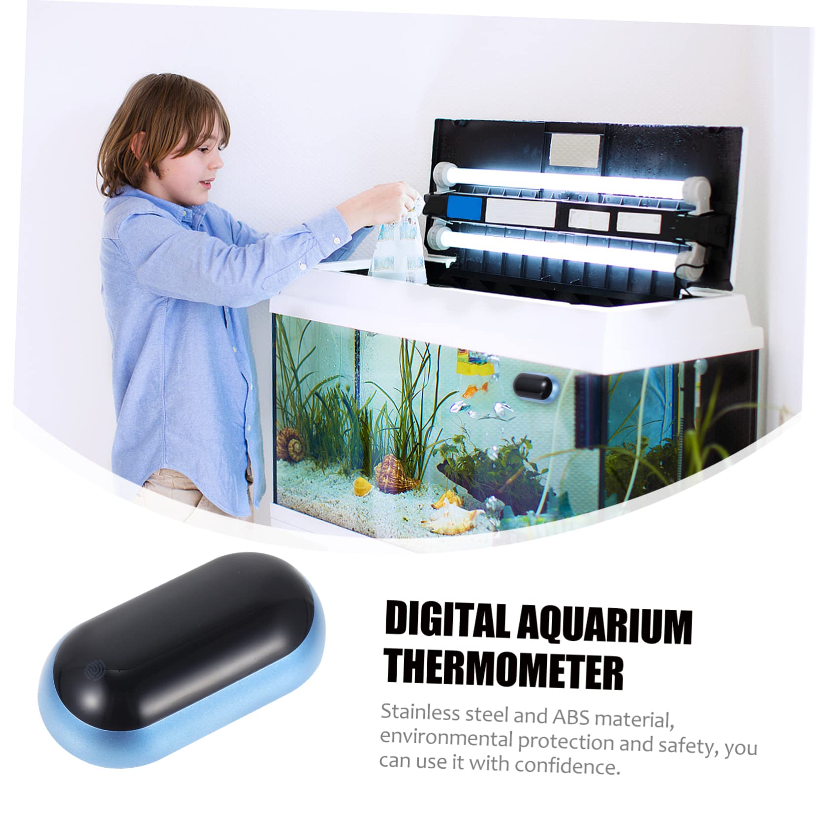 Kisangel 3stücke Aquarium Thermometer Mit Hochpräzisem Sensor Und -display Für Aquarien Und Terrarien Installieren Langlebig Und Kompakt Zur Genauen Temperaturmessung Von Wasser