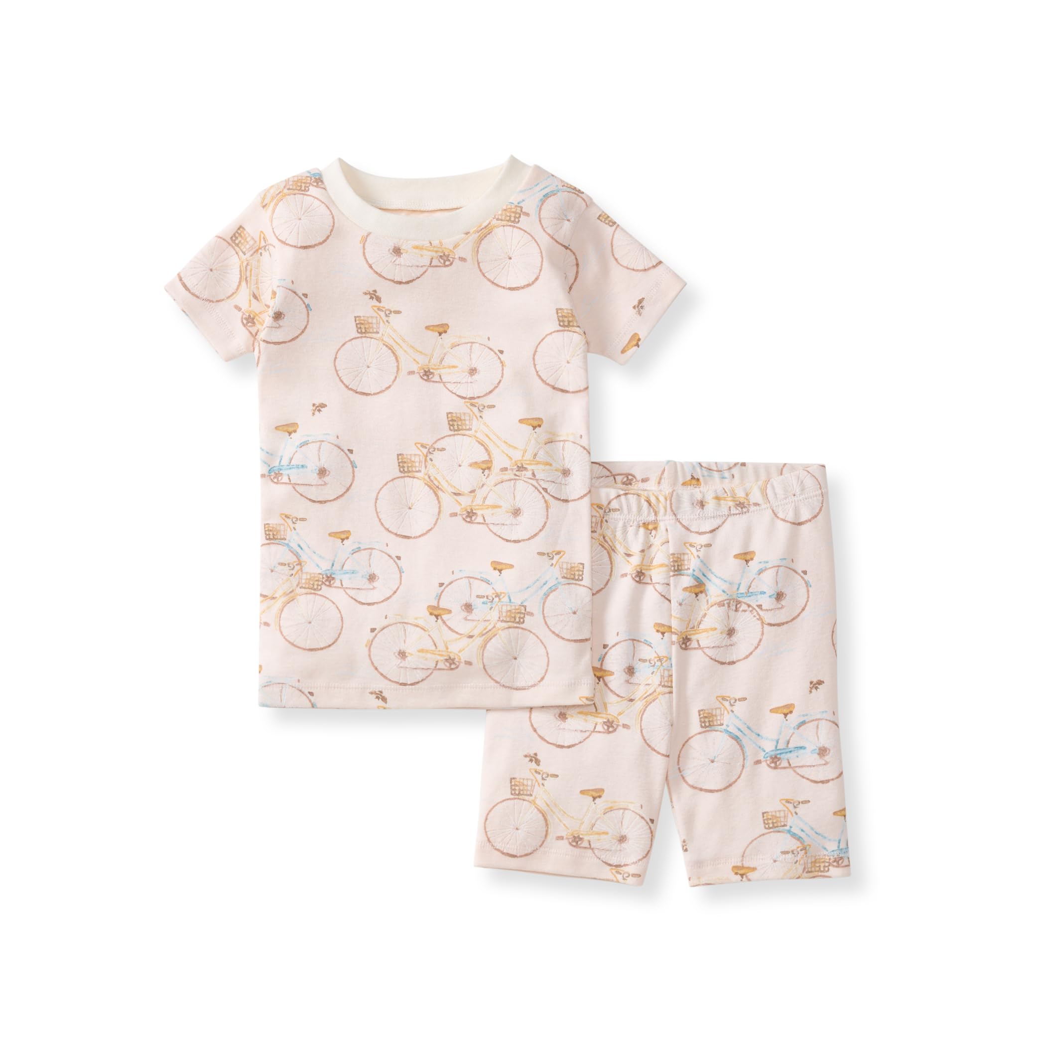 Burts Bees Baby Baby Girls Pajamas Short Sleeve Tee and Shorts 2-piece Pj Set 100 Organic Cotton