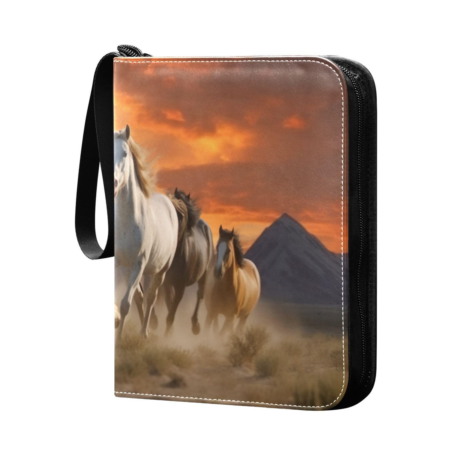 Amazon.com: Kigai Horse Trading Card Binder with Sleeves PU