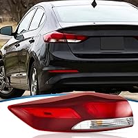 TTUN AUTO Driver Side Tail Light Assembly for 2017-2018 Hyundai Elantra - OEM 92401-F2020 Halogen with Side Marker USA Spec