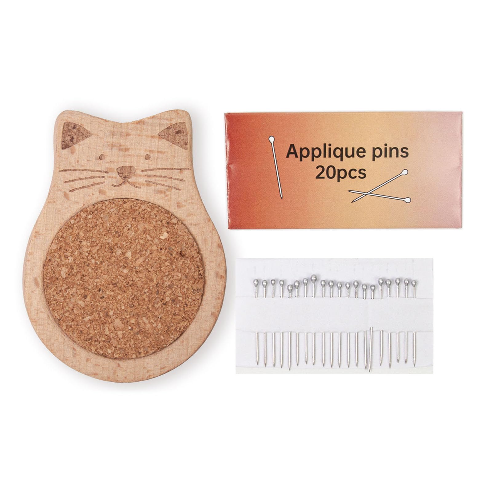 Jazuaiao Wood Pin Cushion Sewing Pin Cushion Animal Shape Needle Holder for Sewing Needlework Craft Wood Needle Holder Animal Shaped